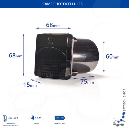 Photocellules CAME DELTA-I (montage encastré)