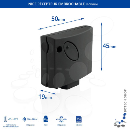 Récepteur NICE SMXIS (433.92 MHz)