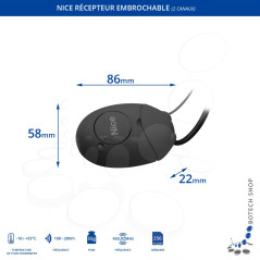 Récepteur universel NICE SMX2 (433.92 MHz)