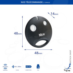 2x Télécommande NICE SM2