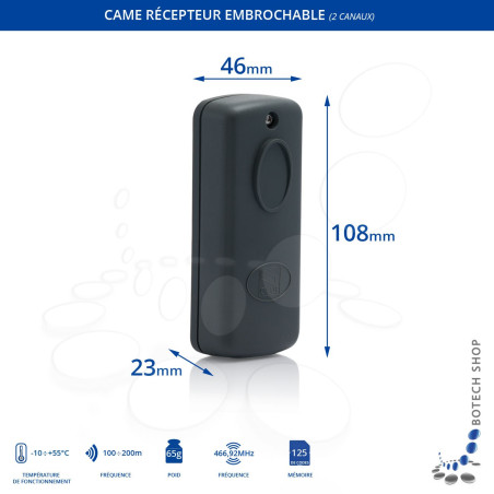 Récepteur radio CAME RE432RC (433,92 MHz)