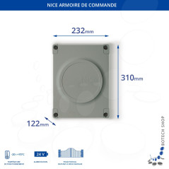 Armoire de commande NICE MC824H