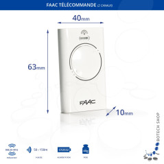 3x Télécommande FAAC XT2 868 SLH