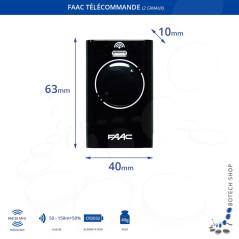 3x Télécommande FAAC XT4 868 SLH LR