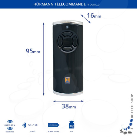 Télécommande Hörmann HSE4BS