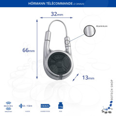 Télécommande Hörmann HSD 2-A BS