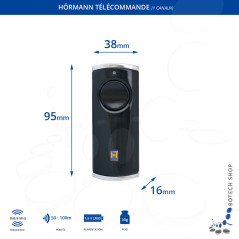 Télécommande Hörmann HS 1 BS