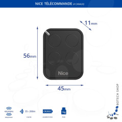 3x Télécommande NICE FLO4RE