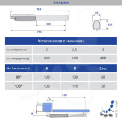 CAME ATI A3024N Moteur 24V pour les portails battants