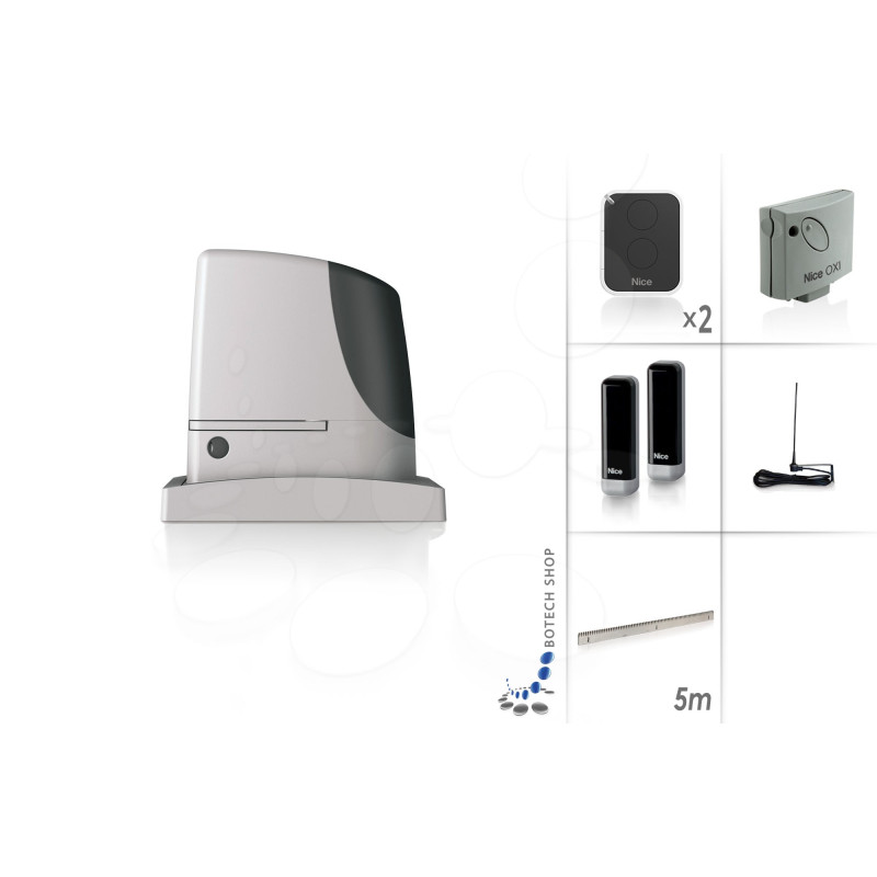 NICE RUN 2500P Moteur 230V pour les portails coulissants - Kit M