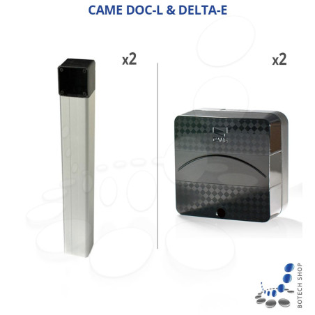 Kit CAME photocellules DELTA-E et DOC-L Colonnette Basse