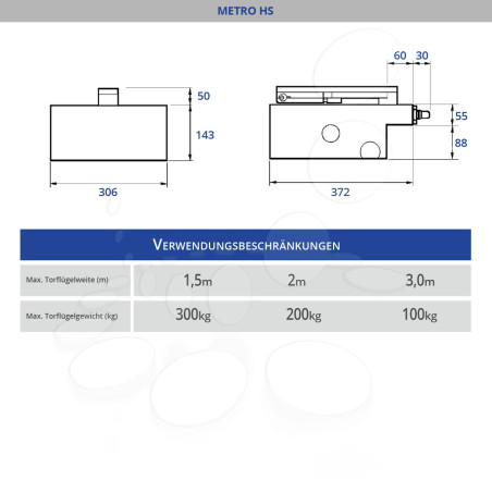 NICE M-FAB HS Kit L Motorisation enterrée pour portail battant