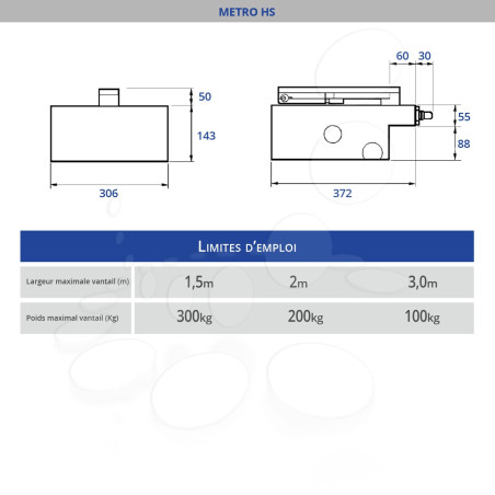 NICE M-FAB HS Kit XL Motorisation enterrée pour portail battant