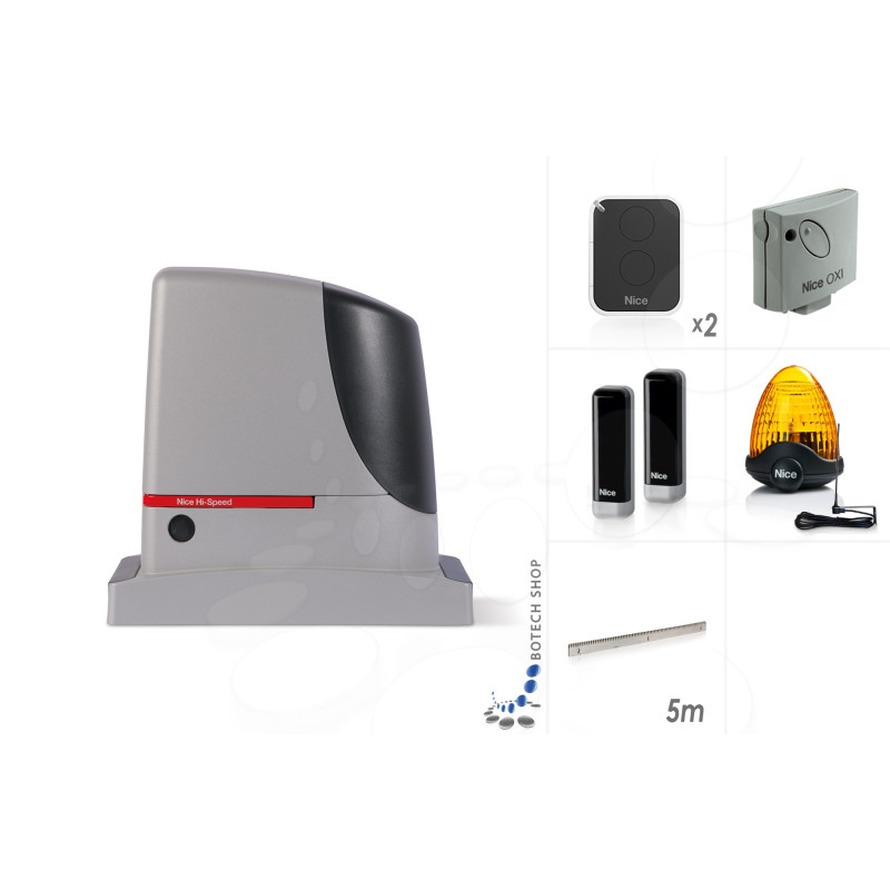 Kit L NICE RUN 1200 HS Motorisation pour portail coulissant Kit L NICE RUN 1200 HS Motorisation pour portail coulissant