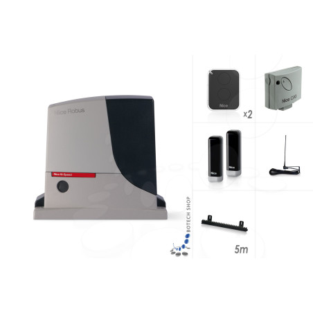 Kit S NICE ROBUS 500 HS Motorisation pour portail coulissant