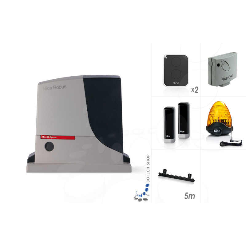 Kit L NICE ROBUS 500 HS Motorisation pour portail coulissant Kit L NICE ROBUS 500 HS Motorisation pour portail coulissant