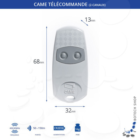 Télécommande CAME TOP 432 EE