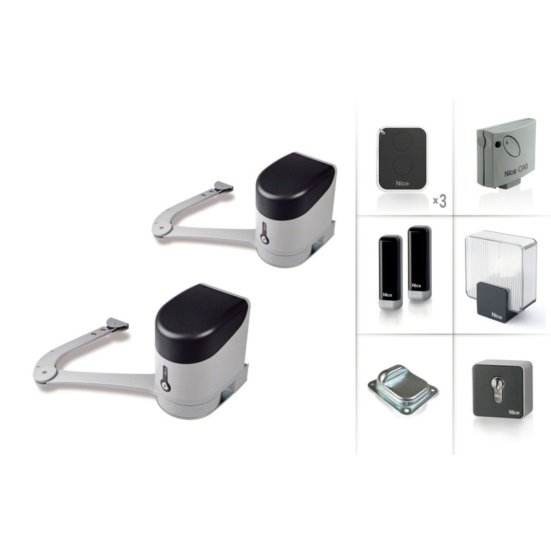 NICE HYKE 7024/2 Moteur 24V pour les portails battants - Kit XL