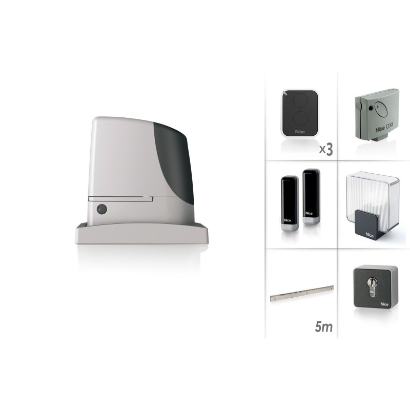 NICE RUN 2500P Moteur 230V pour les portails coulissants - Kit XL