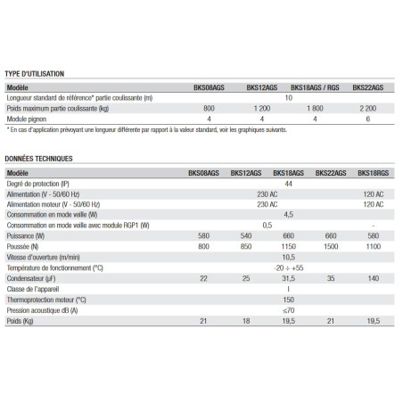 CAME BKS22AGE  Moteur pour portail coulissant jusqu'à 2200kg