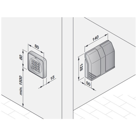 Clavier à code Hörmann CTR 3b-1