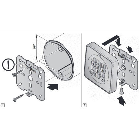 Clavier à code Hörmann CTR 3b-1