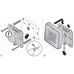 Clavier digicode Hormann CRT3b-1