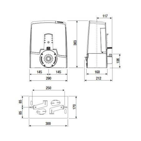 CAME BXV SDN8 (801MS-0210) - Kit XL motorisation portail coulissant
