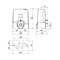 CAME BXV SDN6 kit motorisation portail