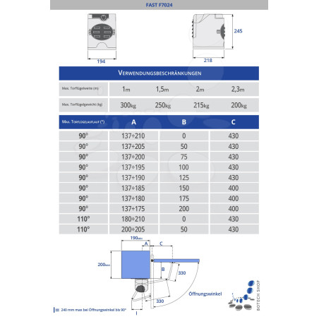 CAME FAST FA7024CB Moteur 24V pour les portails battants