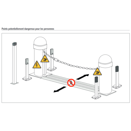 CAME CAT (CAT1DAGS + CAT2NNGS) - Kit barriere à chaine 24V