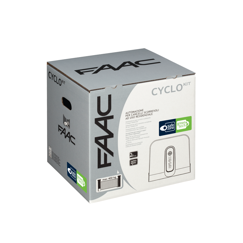 FAAC CYCLO C720 Kit motorisation 24V pour portail coulissant jusqu’à 400 kg