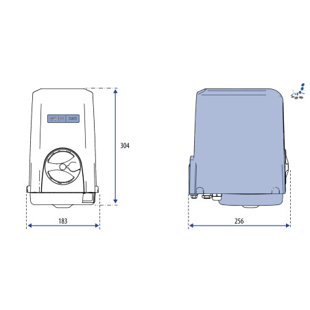 FAAC 392 ENERGY SLH - Kit motorisation portail battant 24V à bras articulé