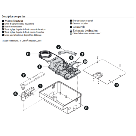 CAME FROG-X motorisation enterrée rapide pour portail battant