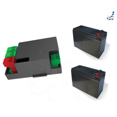 CAME RLB (FA00148M4A) avec deux batteries de secours CAME 12V 1,2 Ah.