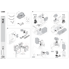 CAME RLB (FA00148M4A) avec deux batteries de secours CAME 12V 1,2 Ah.