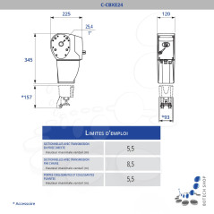 CAME C-BXE 24 Moteur (24V) pour porte de garage
