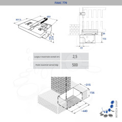 FAAC 770/2 Moteur enterré 230 V pour les portails battants - Kit S