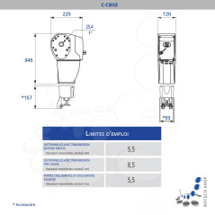 CAME C-BXE Moteur (230V) pour porte de garage - Kit