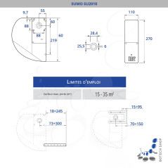 NICE SUMO SU2000V motorisation pour porte de garage