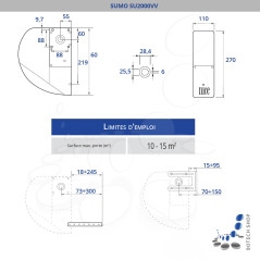 NICE SUMO SU2000VV Moteur (24V) pour porte de garage