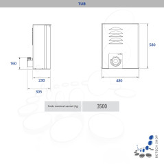 NICE TUB Moteur 400V (3 phases) pour les portails coulissants - Kit L