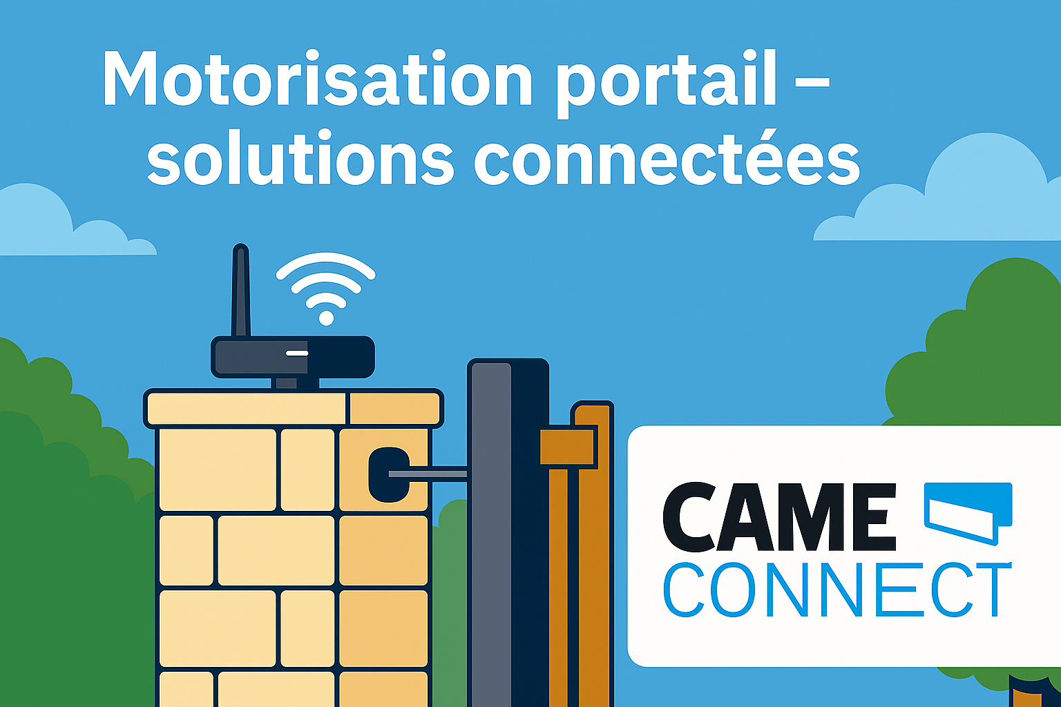 CAME CONNECT pour portail battant