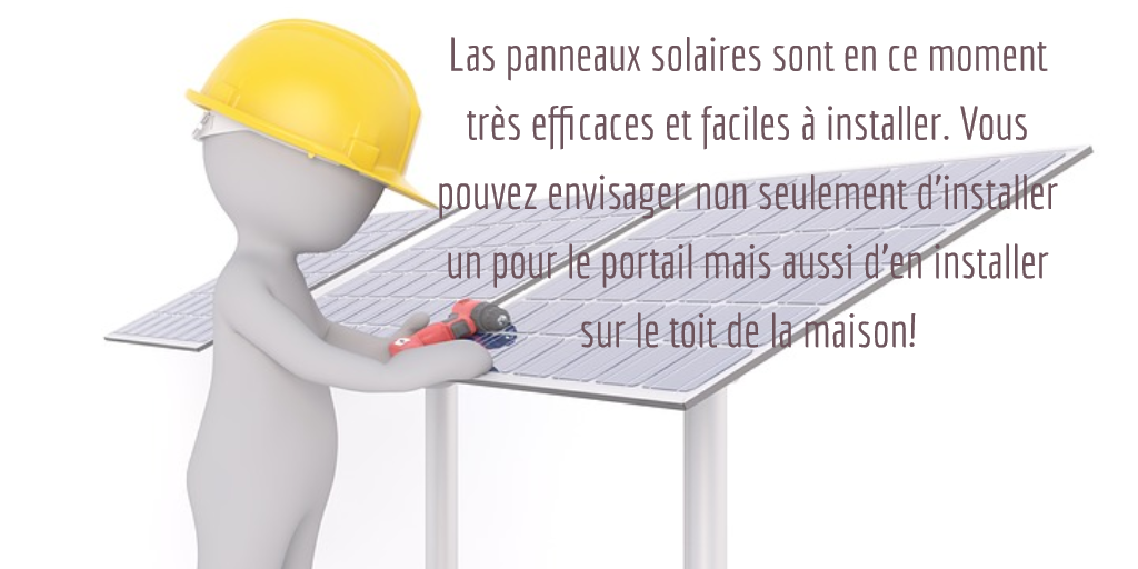Motorisation portail solaire avis