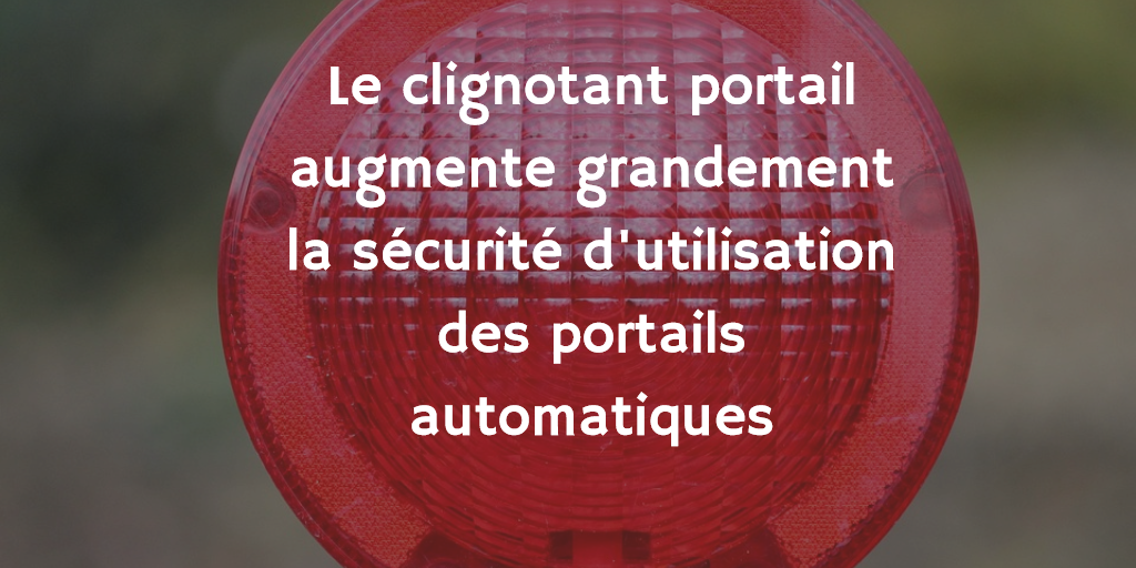 Feu clignotant portail