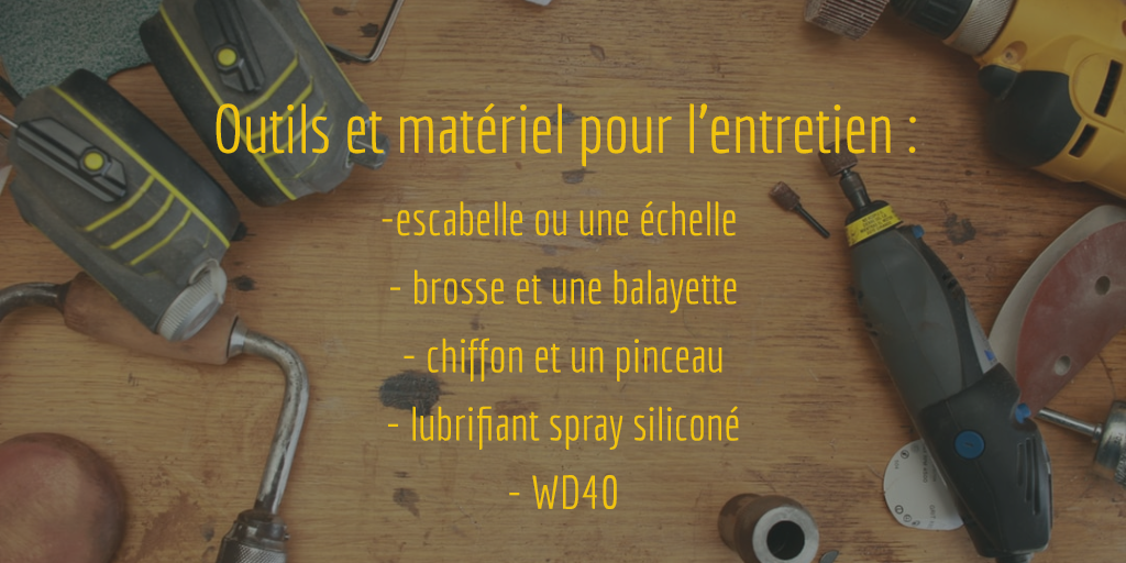 entretien porte de garage sectionnelle