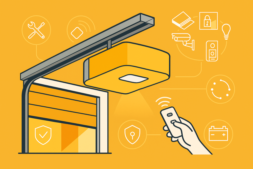 Somfy Dexxo Smart io – motorisation de porte de garage connectée, remplacement du Dexxo RTS