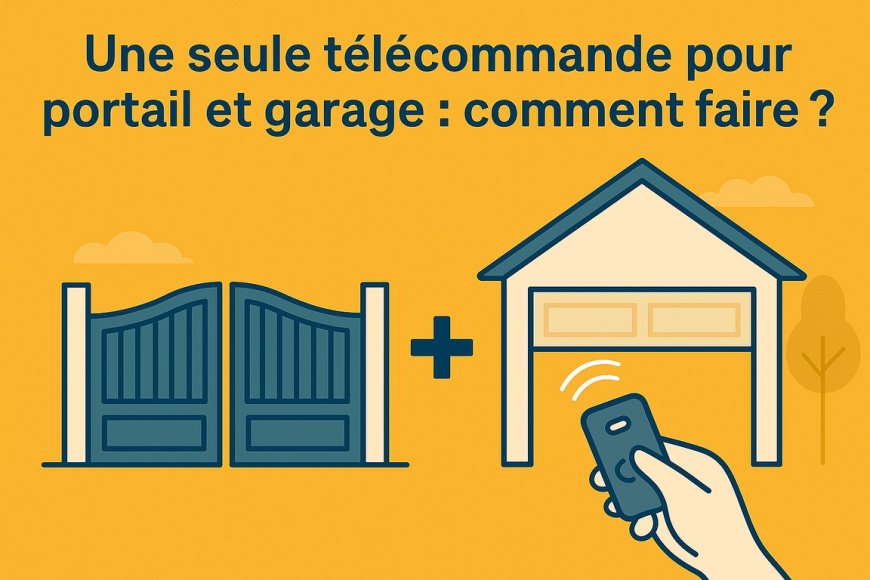 Une seule télécommande pour portail et garage ? Comment faire?