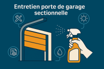 Entretien porte de garage sectionnelle.
